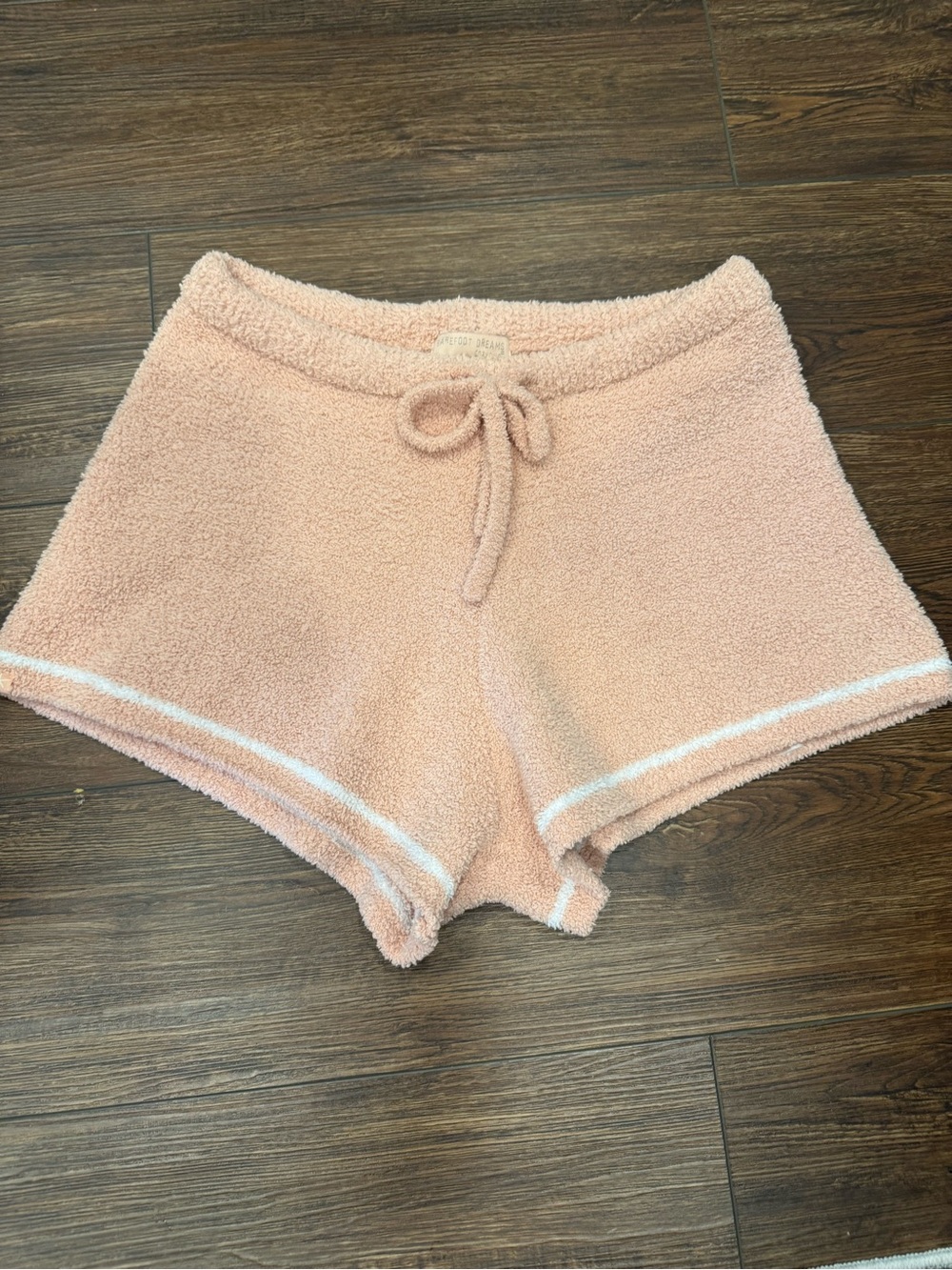 Barefoot Dreams Cozy Fuzzy Pink lounge Shorts